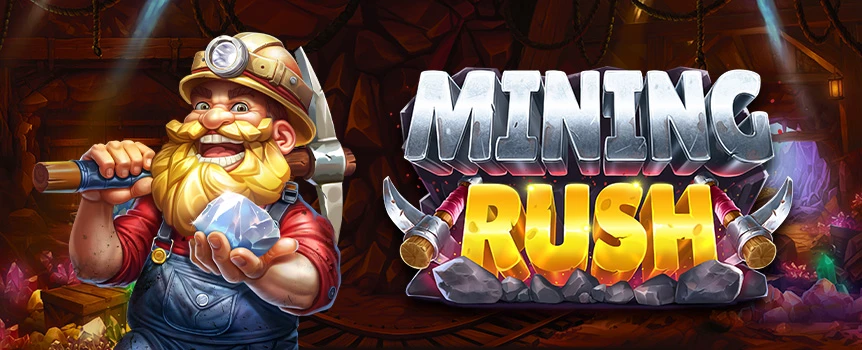 Venture out west in search of riches in Mining Rush. Play at Joe Fortune and pocket gold nuggets to run off with the 10,000x max win!